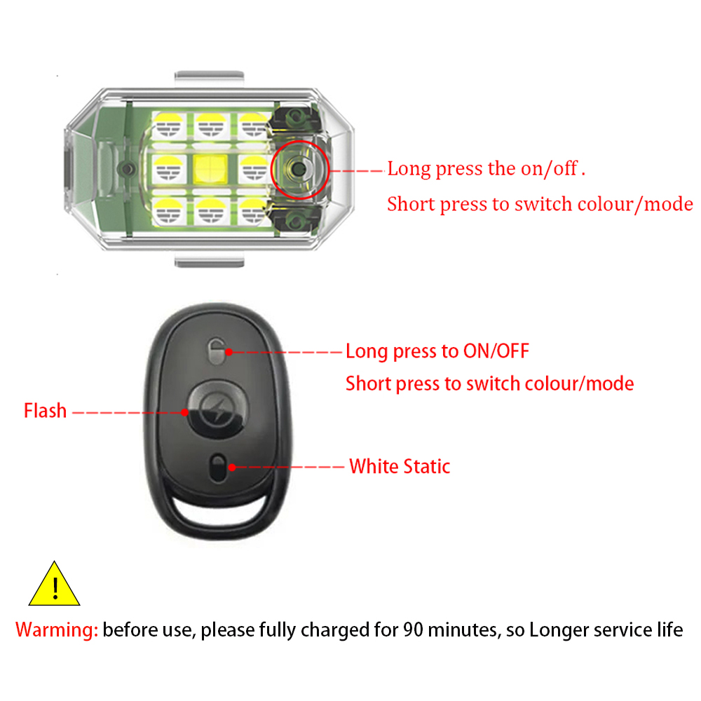 1/2/4 шт. беспроводной светоди – обзор и цена Drone Strobe Light